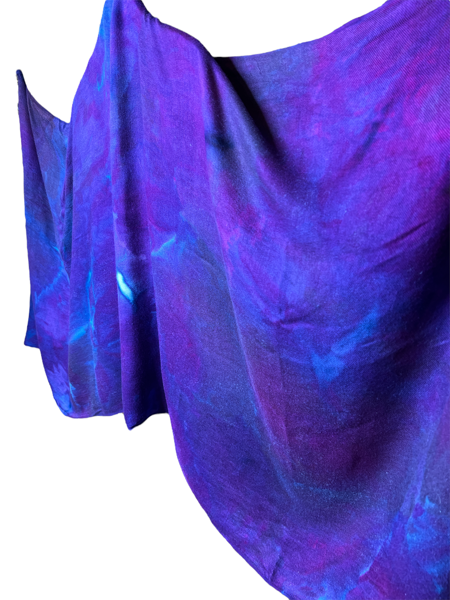 Deep Purple Watercolor Pashmina Shawl